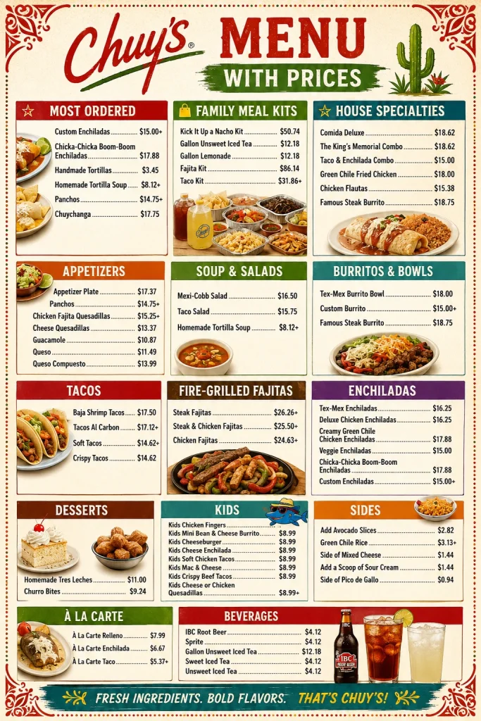 Chuy’s Menu