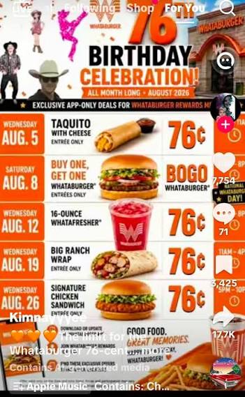 Latest Whataburger Menu Prices