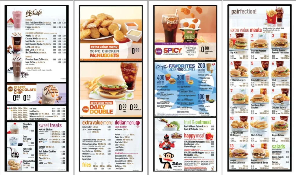 McDonald's Menu 