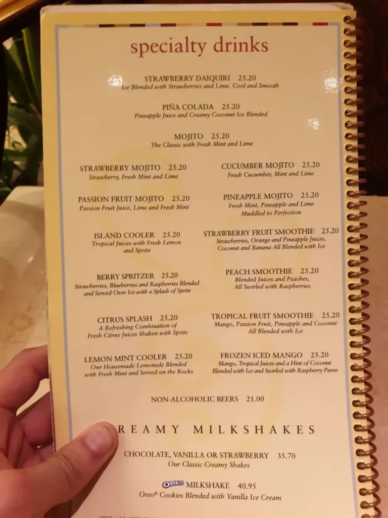 The Cheesecake Factory Menu