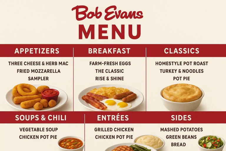 Bob Evans Menu