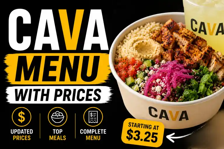 CAVA Menu
