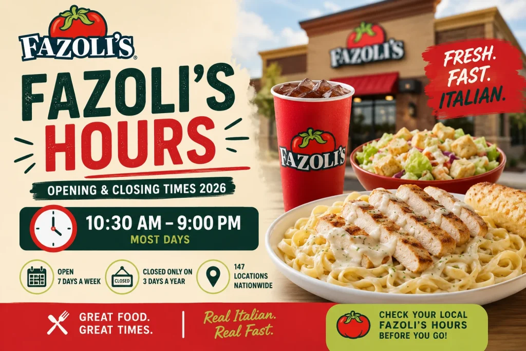 Fazoli's Menu 