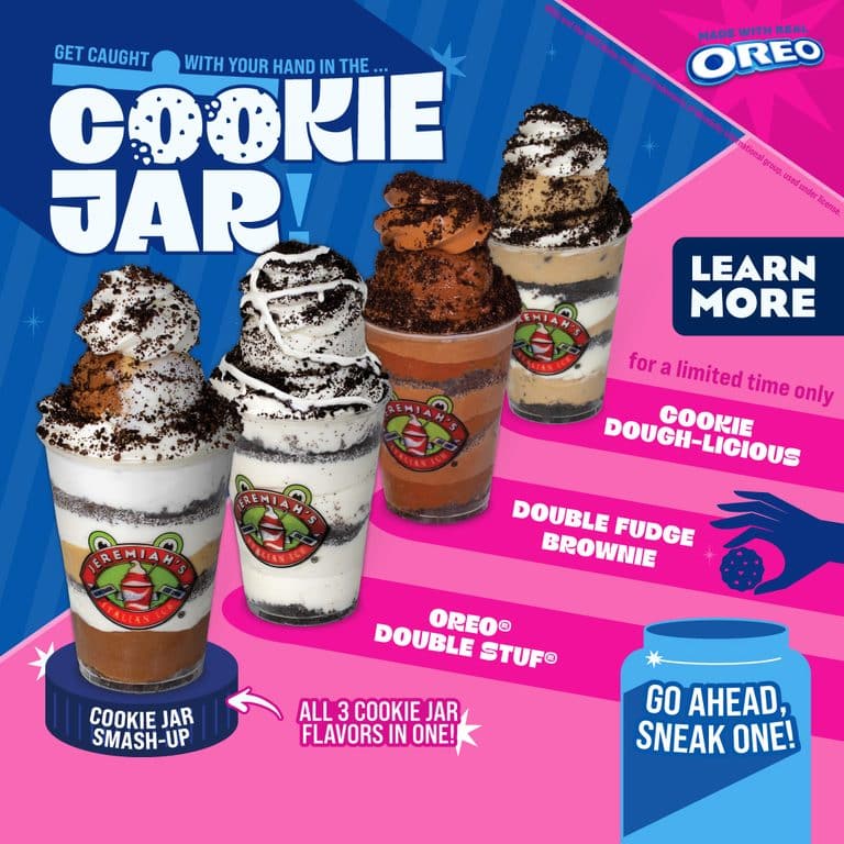Jeremiah’s Italian Ice Menu