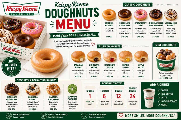 Krispy Kreme Menu