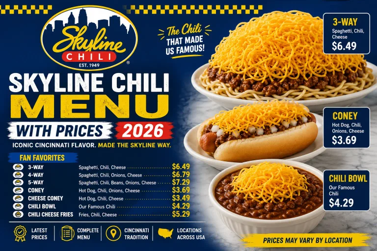 Skyline Chili Menu