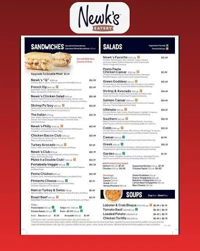 Newk’s Eatery Menu