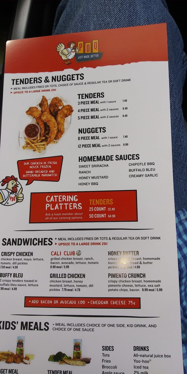 PDQ Menu